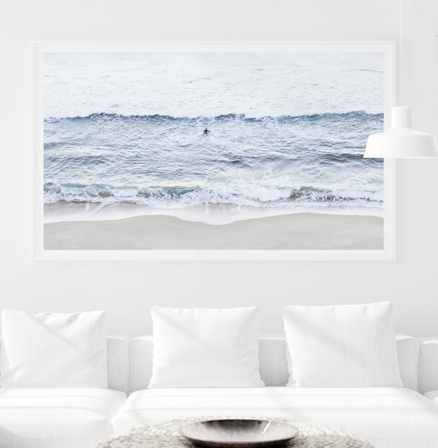 extra large surf wall art print for contemporary living room | arrtopia 