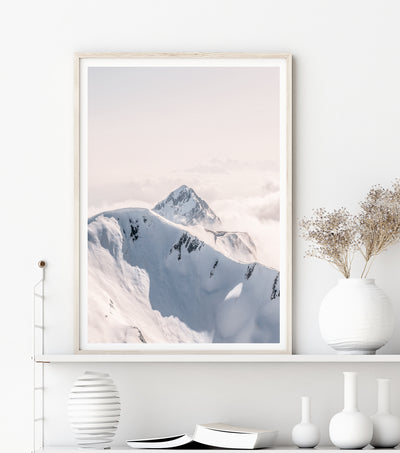 Swiss Alps Nature Wall Art, The Mönch Photography Print, Large Wall Decor | arrtopia