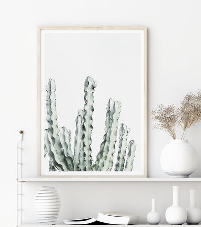 Succulents Wall Art,  Cactus Print, Large Living Room Wall Decor | arrtopia