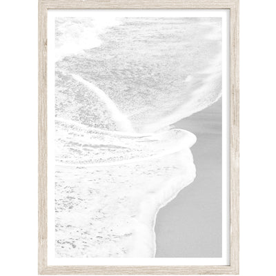 Black & White Coastal Wall Art, Ocean Beach Photography Print, Extra Large Wall Decor | arrtopia