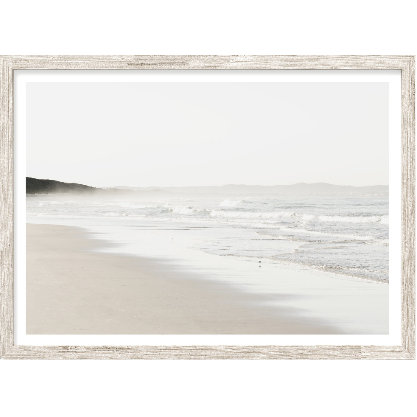 Pastel Coastal Landscape Wall Art, Neutral Beach Photography Print, Extra Large Wall Decor | arrtopia