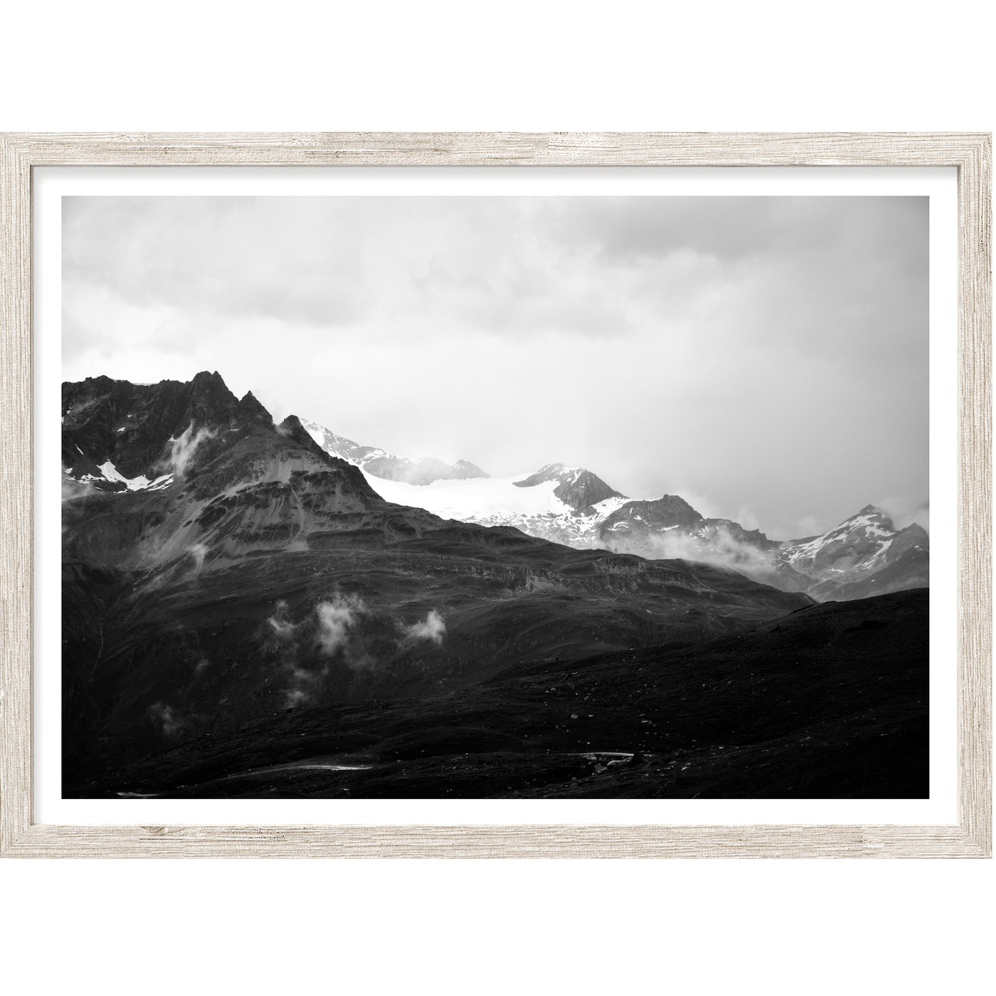 Black & White Swiss Alps I