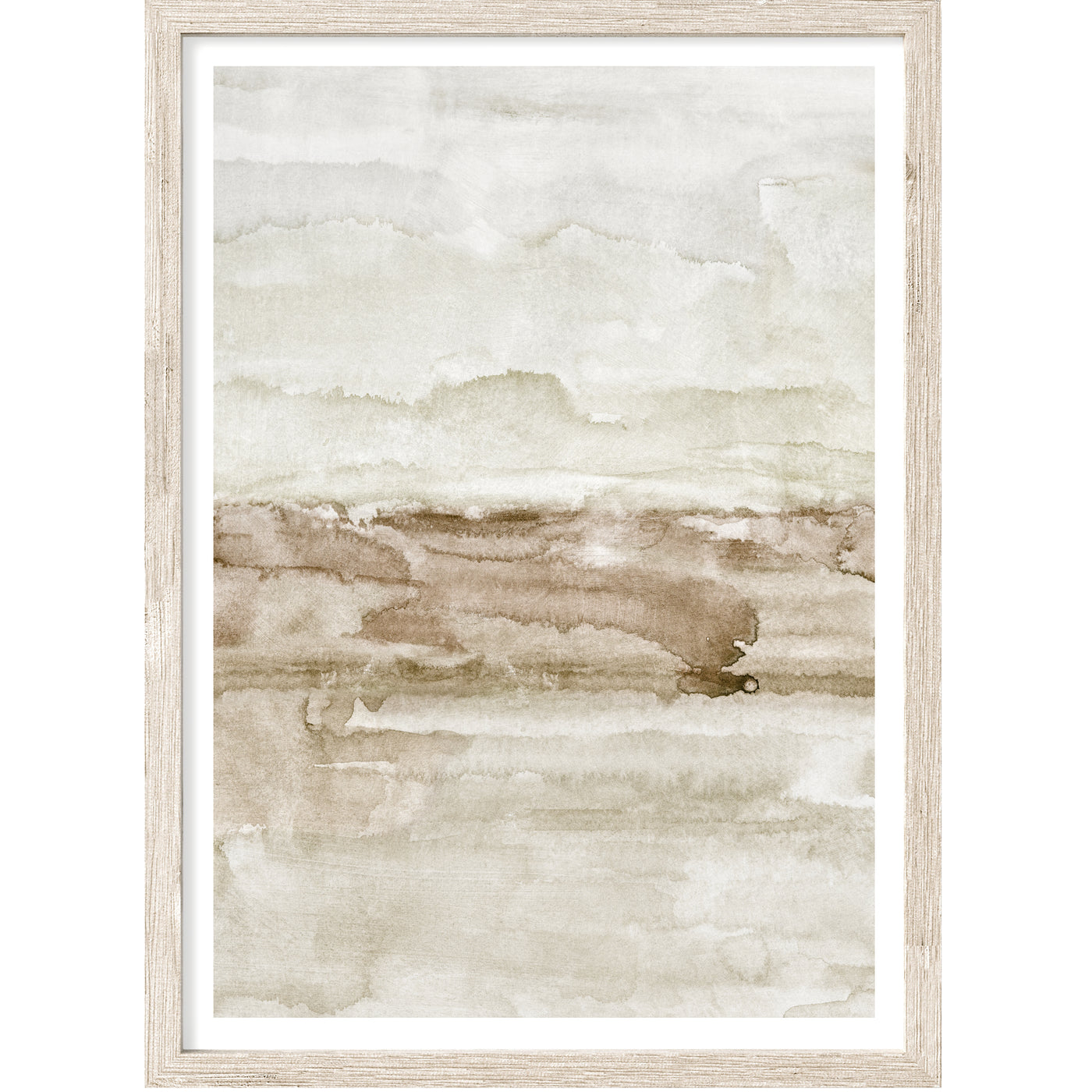 Abstract Wall Art, Contemporary Neutral Watercolor Art Print, Ready-to-Hang Canvas, Extra Large Wall Decor | arrtopia