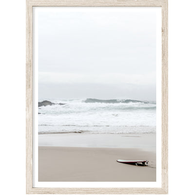 Neutral Coastal Wall Art, Pastel Beach Surf Photography Print, Large Wall Decor | arrtopia