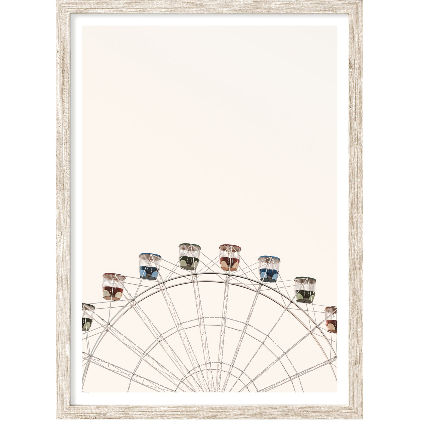 Ferris Wheel Photography, Architecture Wall Art Print, Large Living Room Wall Decor | arrtopia