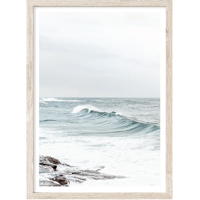 Pastel Coastal Wall Art,  Blue Ocean Photography Print, Extra Large Wall Decor | arrtopia