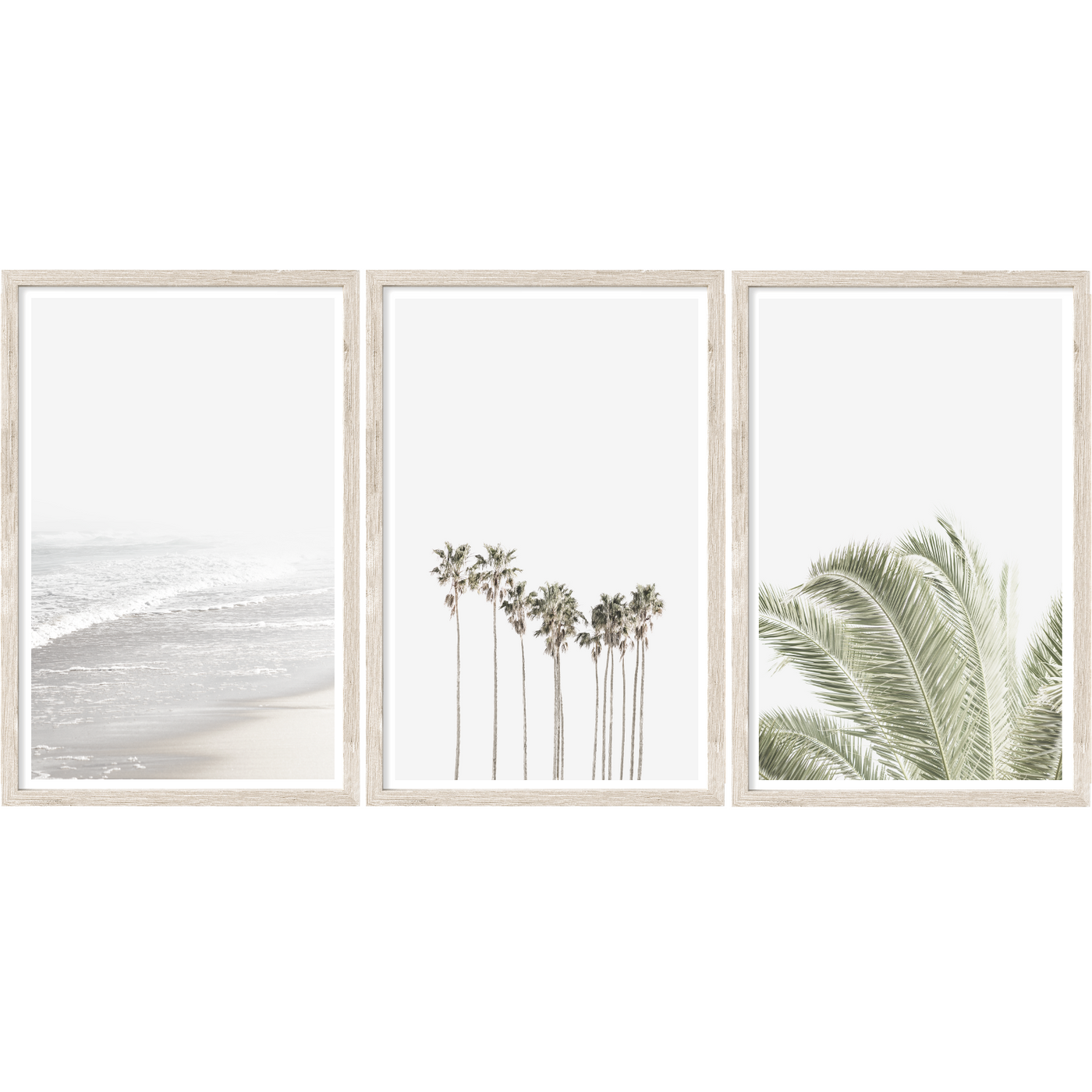 set of 3 prints, coastal wall art, beach decor | arrtopia