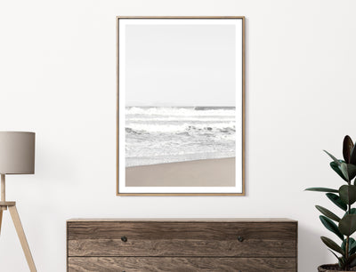Beach Wall Art, Contemporary Neutral Wall Decor, Coastal Print for Living Room | arrtopia