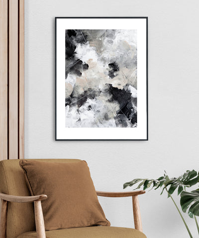 abstract wall art, contemporary abstract poster by arrtopia