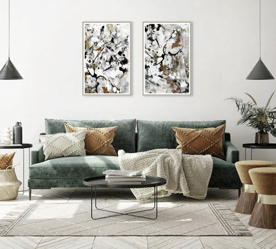 Abstract Wall Art, Contemporary Neutral Art Print Set, Ready-to-Hang Canvas, Extra Large Wall Decor | arrtopia