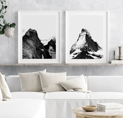 set of 2 black & white nature wall art | arrtopia