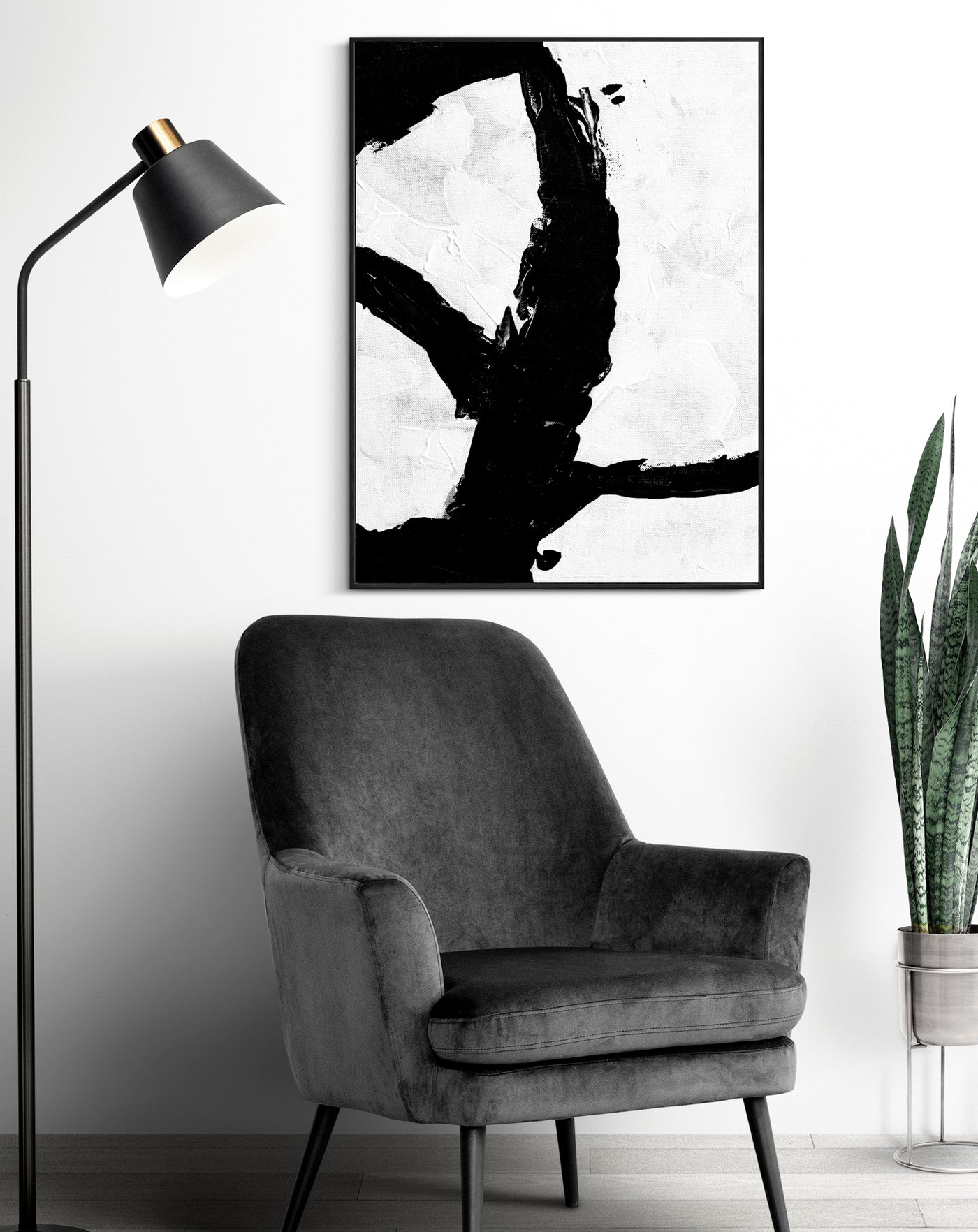 abstract wall art, black & white modern art poster | arrtopia